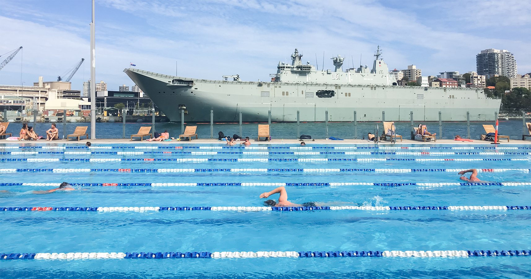 シドニー湾に浮かぶ見晴らしのいいプール「ABC Pool（Andrew Boy Charlton POOL）」
