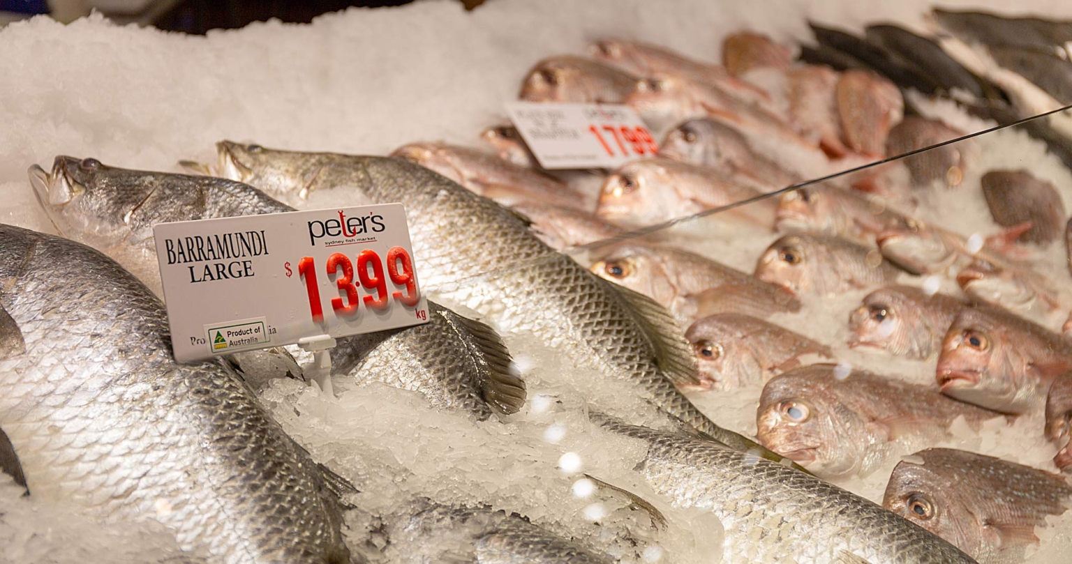 シドニー・フィッシュ・マーケット（SYDNEY FISH MARKET）で新鮮なシーフード