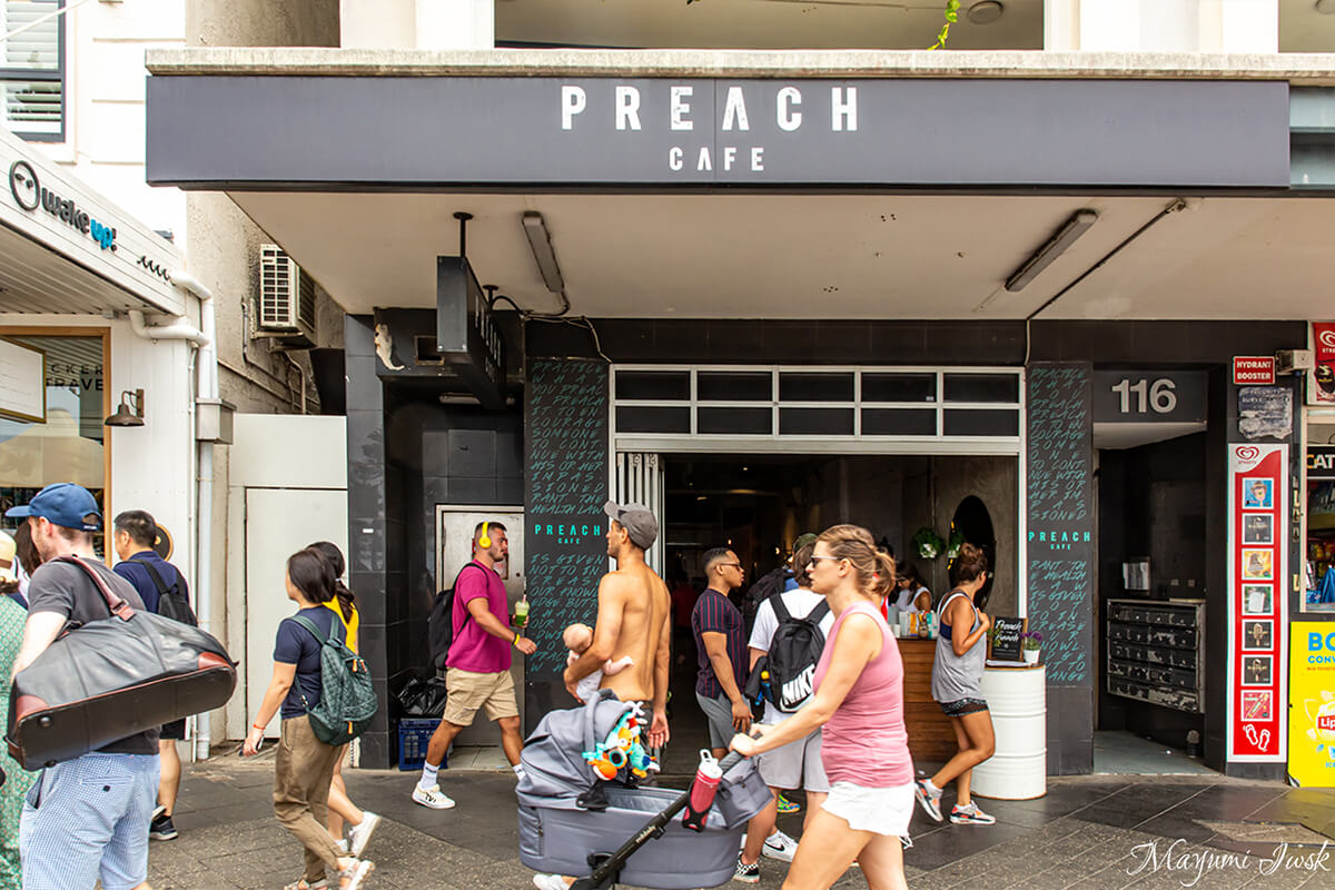 Preach Cafe in Bondi Beach