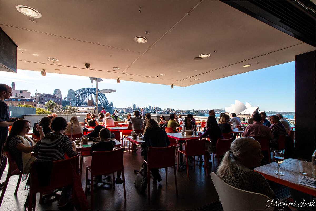 mca cafe in Sydney（シドニー現代美術館内のカフェ）