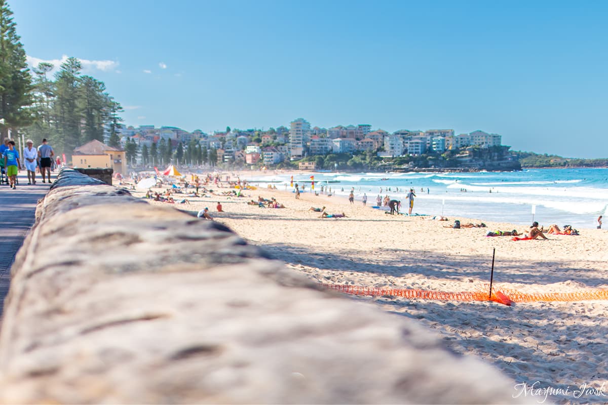 シドニー郊外のサーフビーチ「マンリービーチ（MANLY BEACH）」