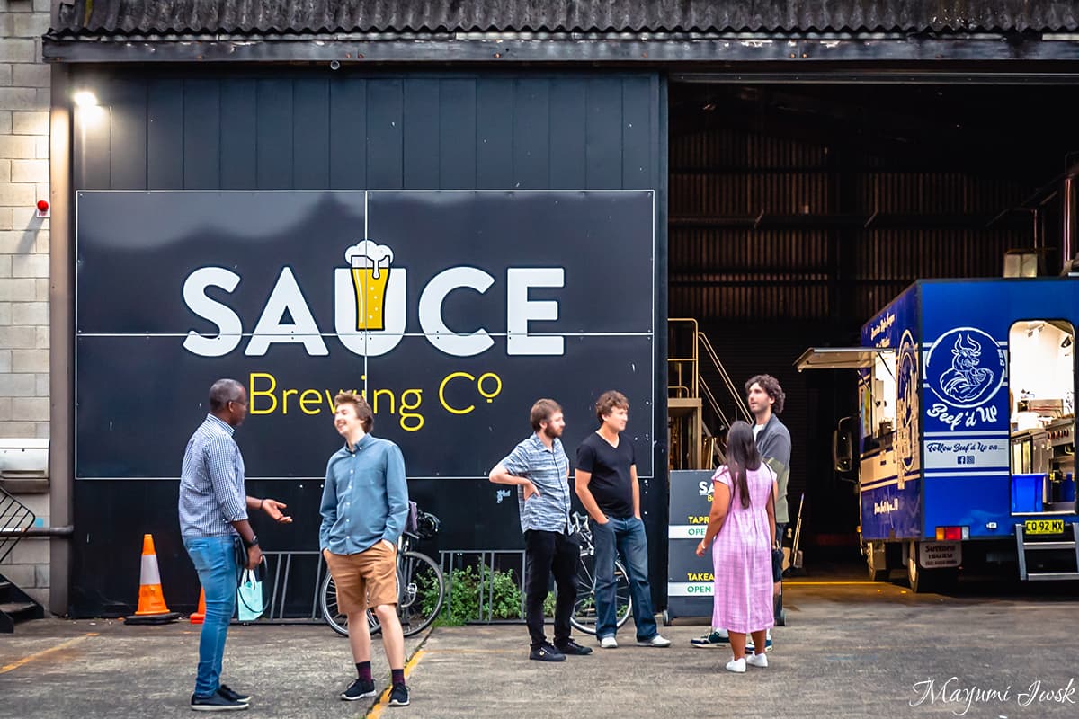 シドニーのビアガーデンでクラフトビール「ソース・ブリューイング（SAUCE BREWING CO.）」