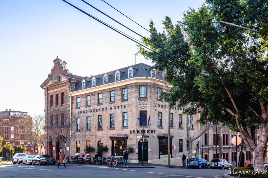 シドニー最古の歴史あるパブ：ロード・ネルソン・ブルワリー・ホテル（The Old Nelson Brewery Hotel）