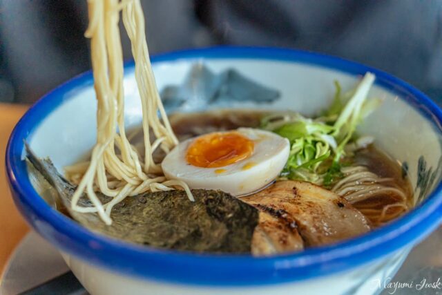 Afuri(阿夫利)リスボン店の柚子塩ラーメンで、ほっと一息