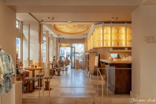 リスボン・ロシオ広場のZARAのカフェが穴場|買い物途中にパステル・デ・ナタ